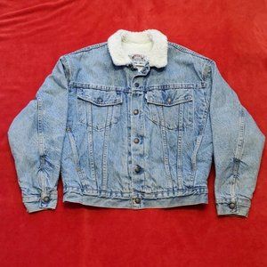 Vintage 90's Levi's Sherpa Denim Size L Jacket